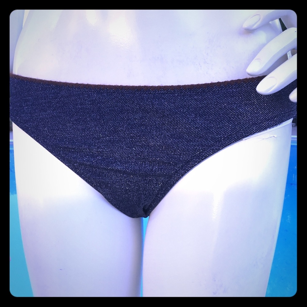 NWT 2pc metallic denim color blue 2die4 bikini Med - Picture 8 of 8